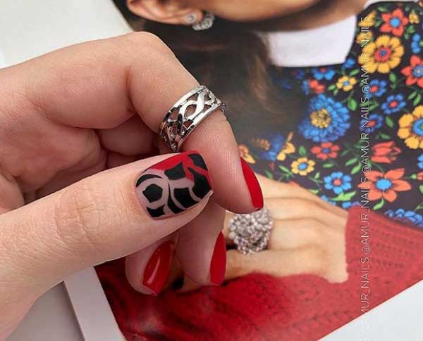 Manucure à la mode à imprimé animal 2026