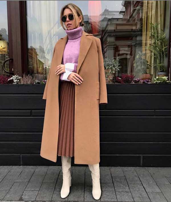 Jupes à la mode de 2026: photo midi