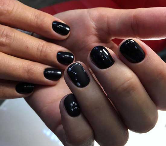 Les designs d'ongles les plus en vogue pour les ongles courts 2025-2026 - noir