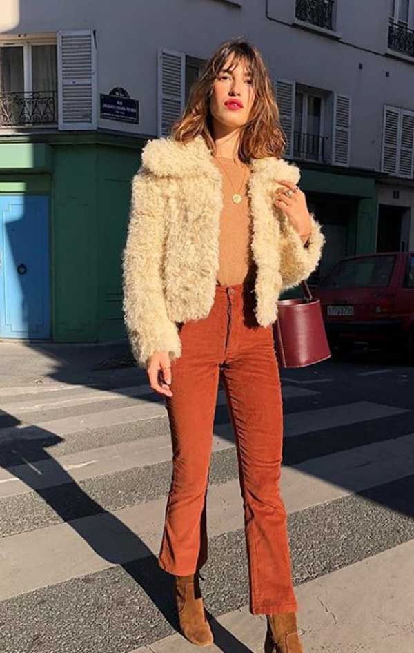 Velours côtelé - texture à la mode 2026