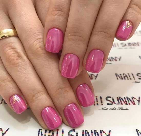 Manucure dorée: belles idées de design, photo