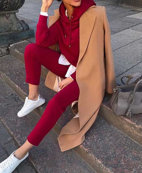 Marron sport chic