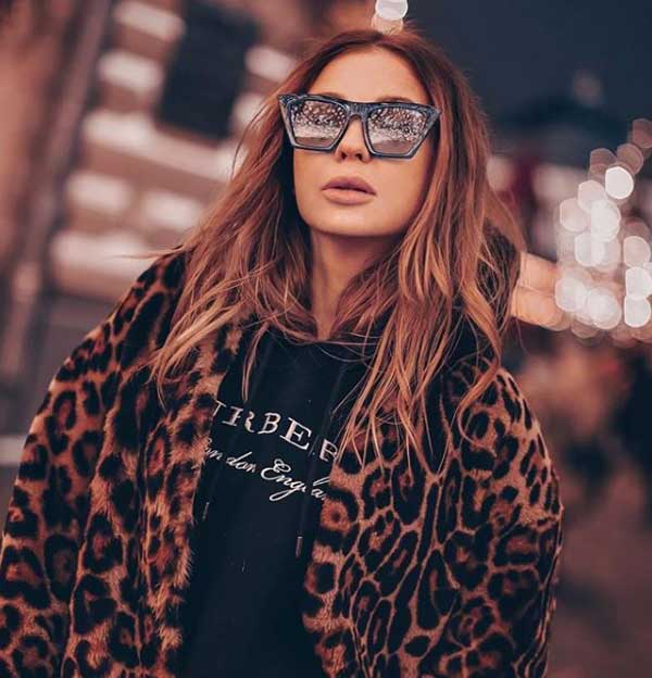 Imprimé léopard marron