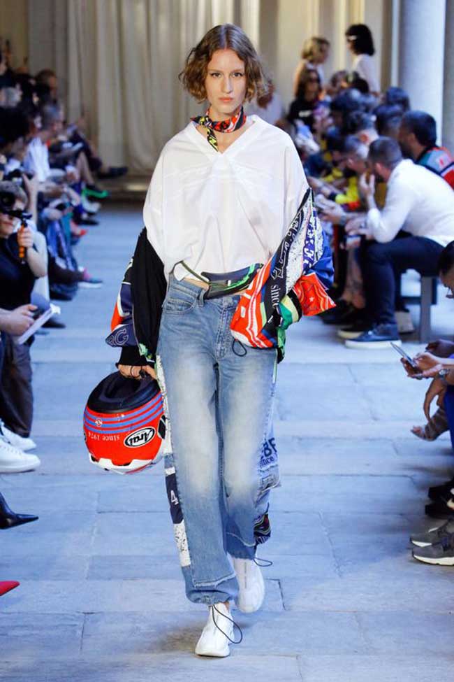 Jeans mode 2026 avec décor