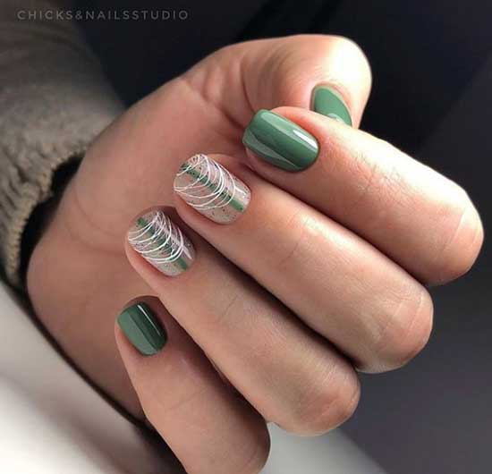 Idée de manucure toile d'araignée + géométrie 2026