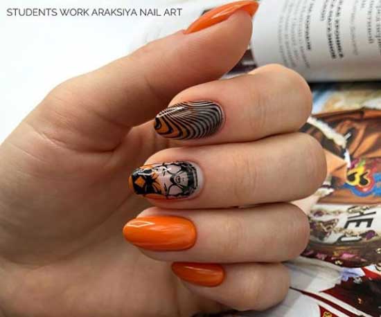 Manucure orange vif 2026