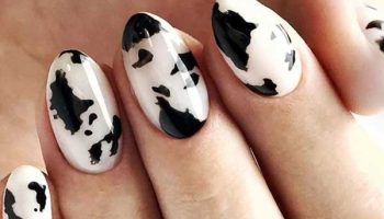 Impression de vache sur les ongles idées de manucure