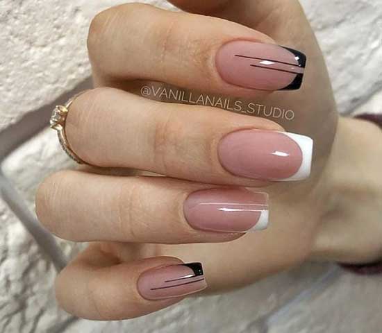 Minimalisme de manucure française