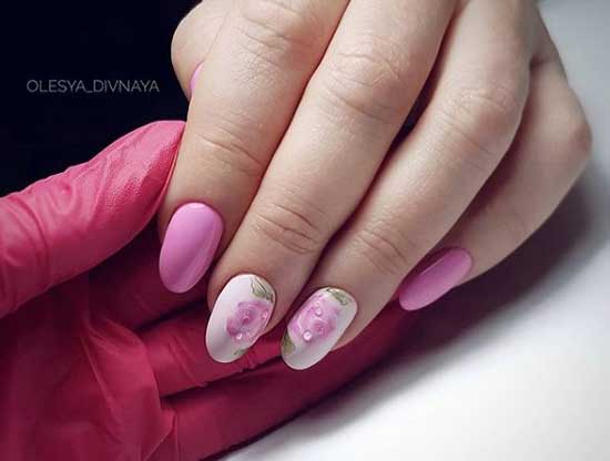 Conception florale en rose