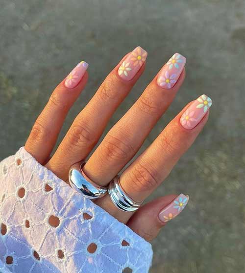 Conception florale pastel