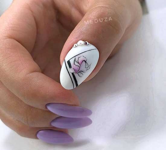 Ongles tendance 2025-2026 imprimé floral