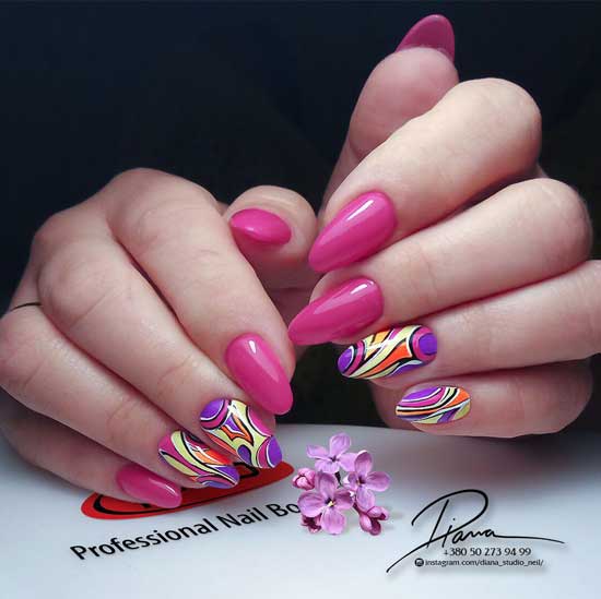 Ongles à la mode 2025-2026 abstraction photo