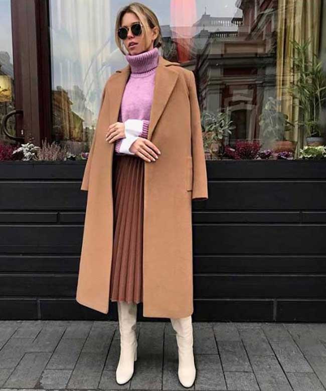 Jupes plissées à la mode