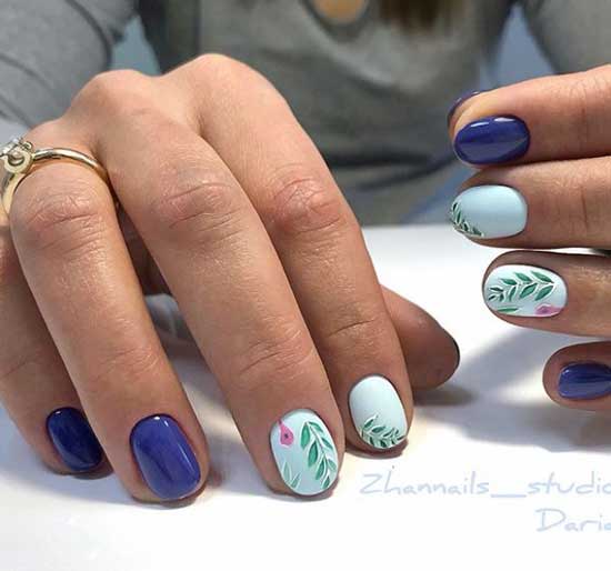 Manucure à la menthe en vacances