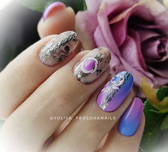 Manucure mate et dégradée