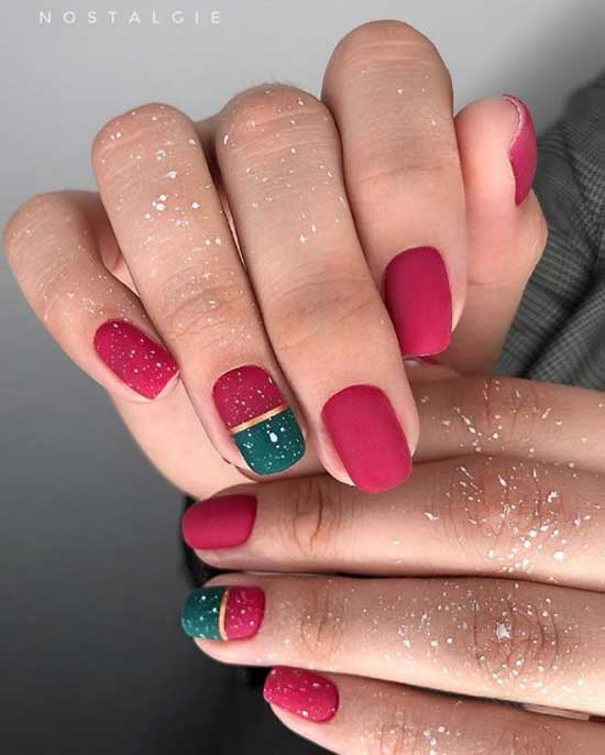 Manucure mate bordeaux