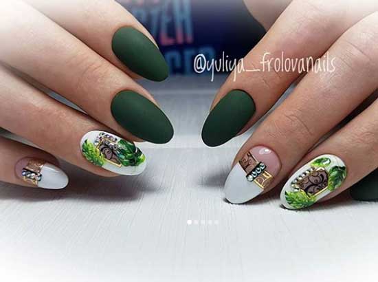 Strass en manucure mate