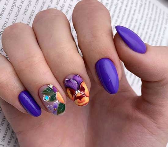 Manucure mate lumineuse