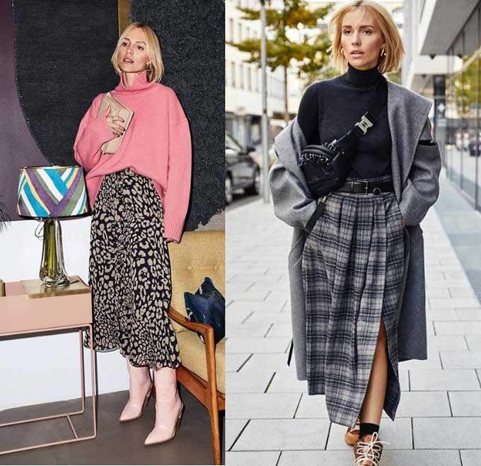 Images avec des jupes maxi à la mode 2025-2026