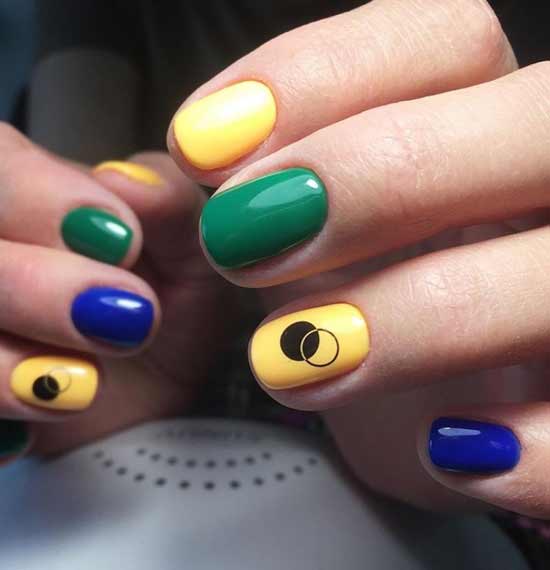 Multicolore avec géométrie