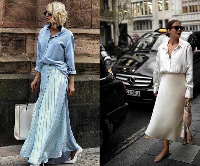 Images de jupe en soie