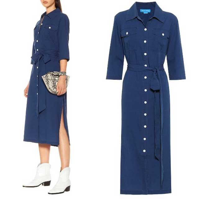 Robe chemise en coton