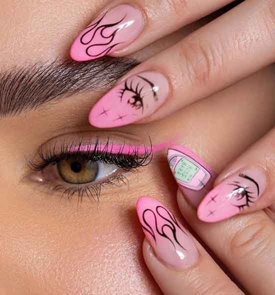 Manucure rose à la mode 2026: idées de photos, nouveautés, tendances