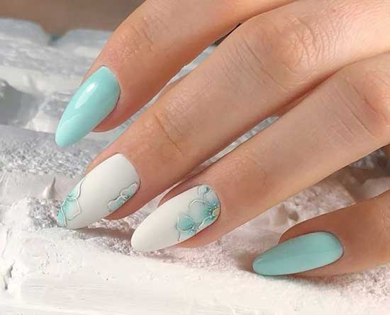 Manucure délicate aux couleurs tendance