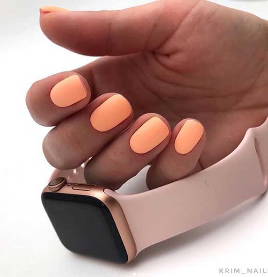 Manucure corail mat 2026