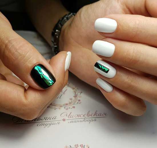 Nouveau verre brisé manucure 2025-2026: idées, photos design