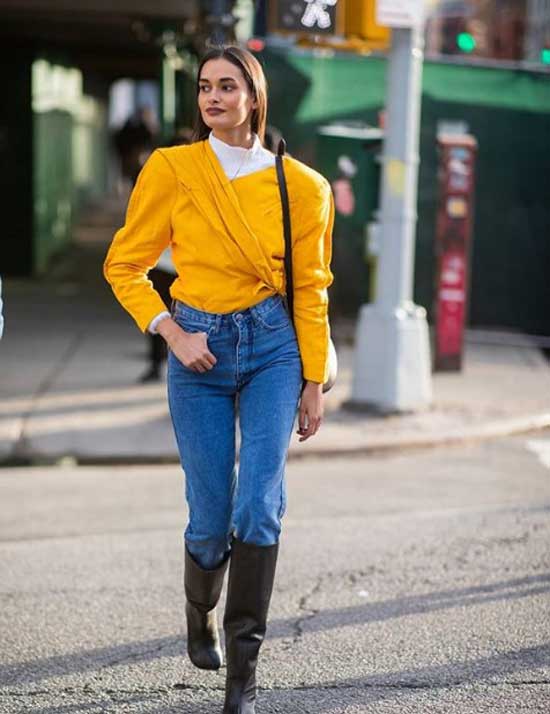 Look veste et jean clair