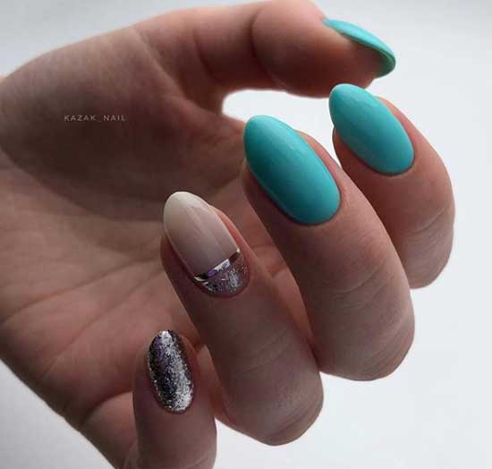 Accent sur un ongle nu