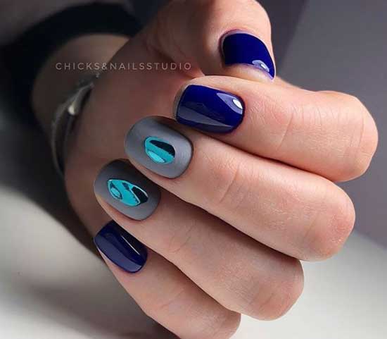 La conception des ongles d'automne déchire les dragons