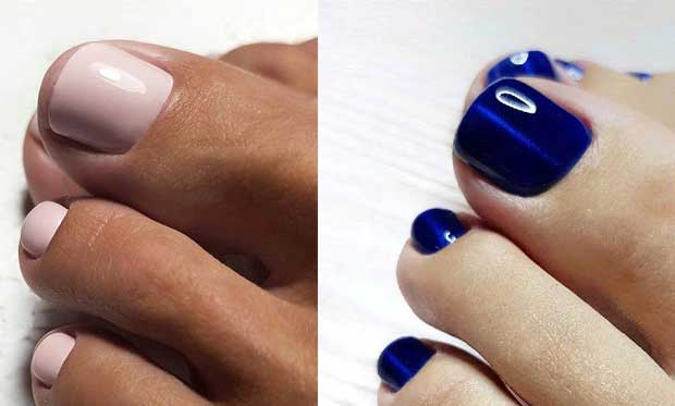 Pédicure monochrome: couleurs à la mode 2025-2026, photo
