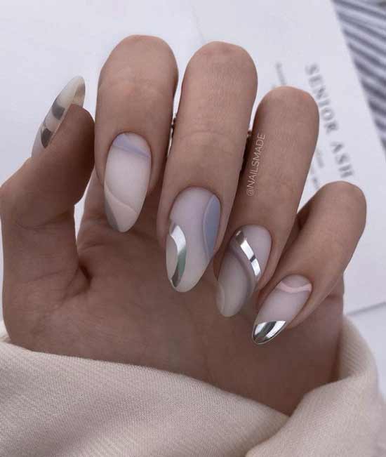 Ongles géométriques élégants originaux