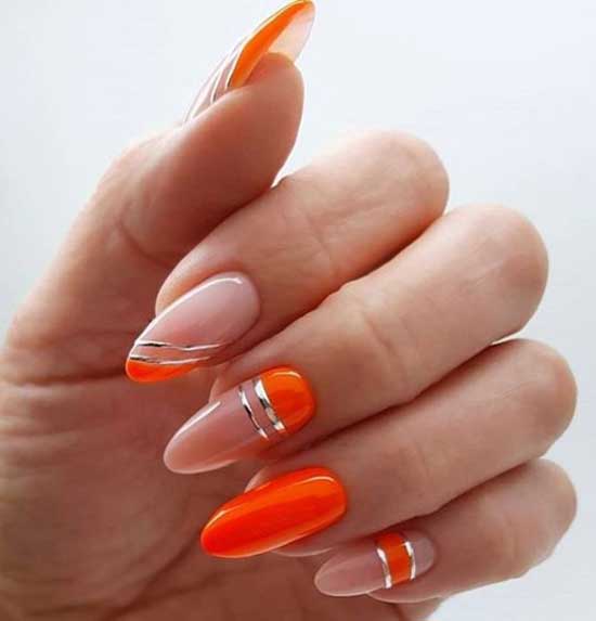 Photo de manucure lumineuse en forme d'amande 2025-2026