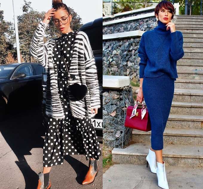 Ensembles tricotés réels avec une jupe 2025-2026