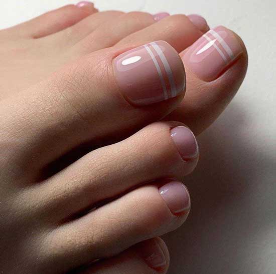 Conception de pédicure nue minimaliste