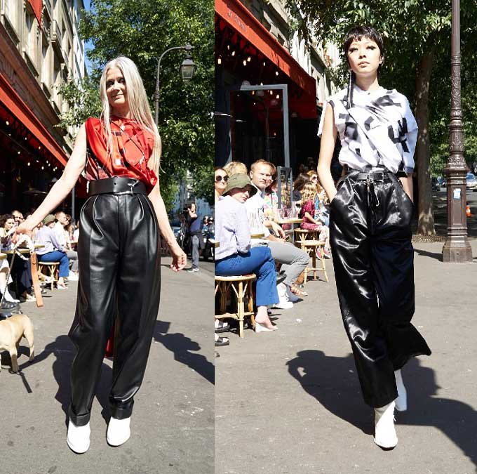 Pantalon en cuir à la mode 2025-2026 photo