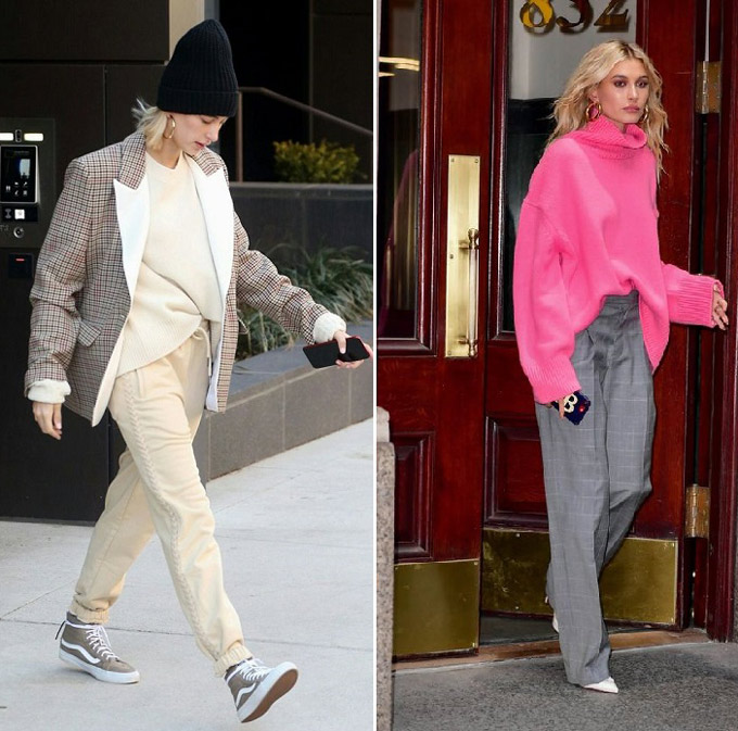 Look tendance avec un pull oversize