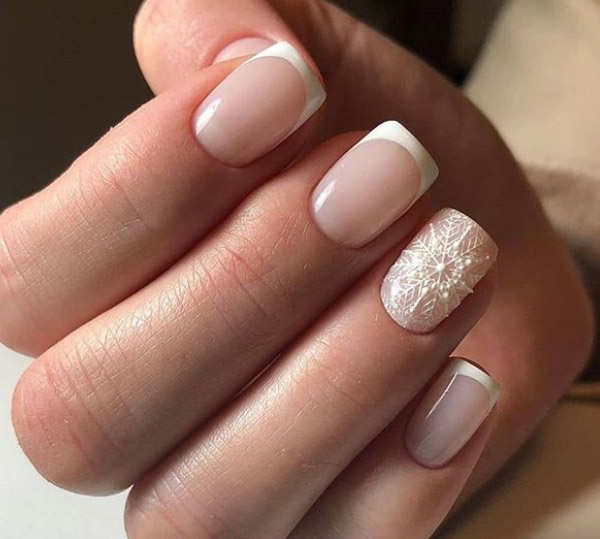 Français 2026 avec flocon de neige