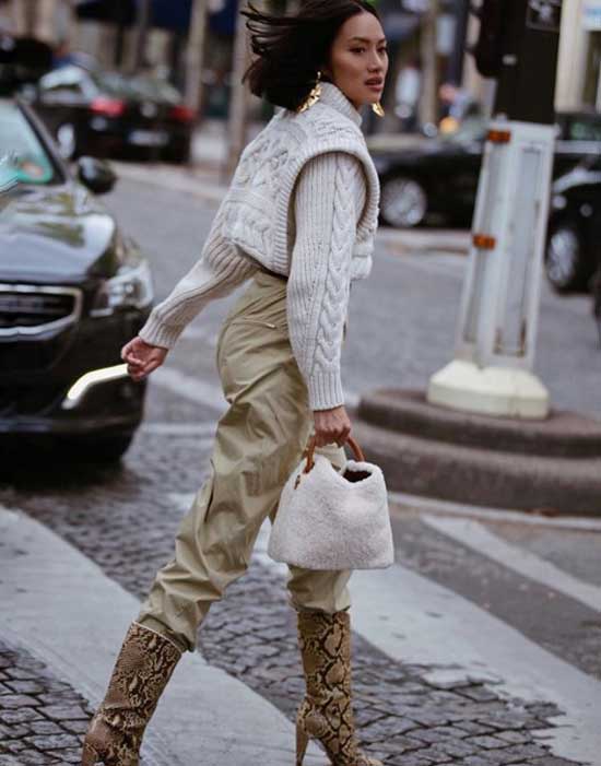 Gilet tricoté avec pull