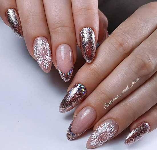 Veste blanche imprimée et brillante