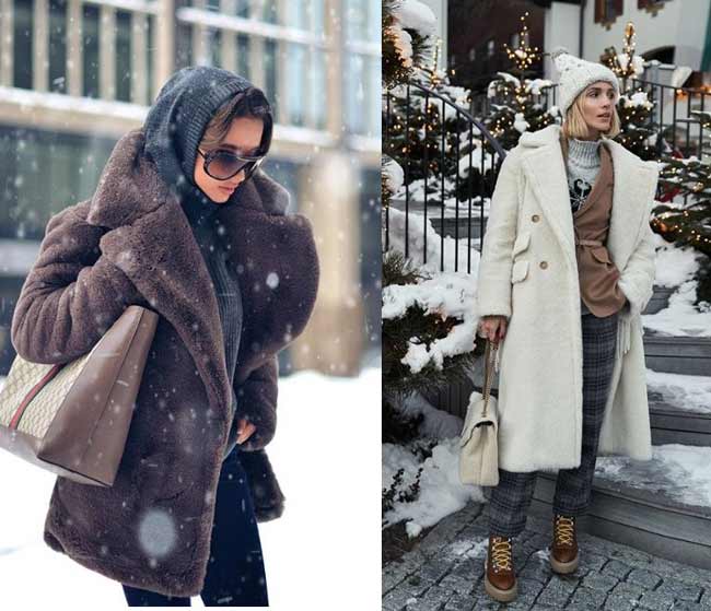 Chapeaux avec un manteau de fourrure