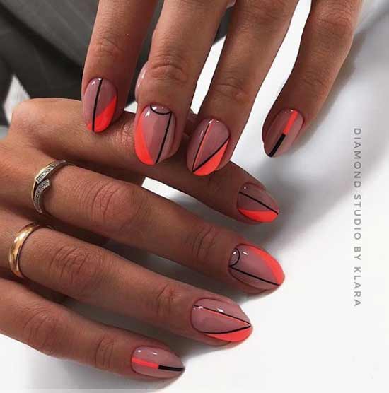 Veste lumineuse avec des éléments de géométrie