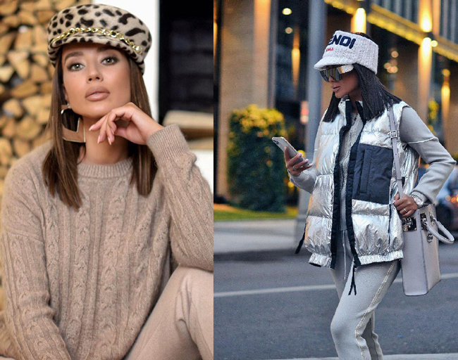 Bonnet chaud et doudoune