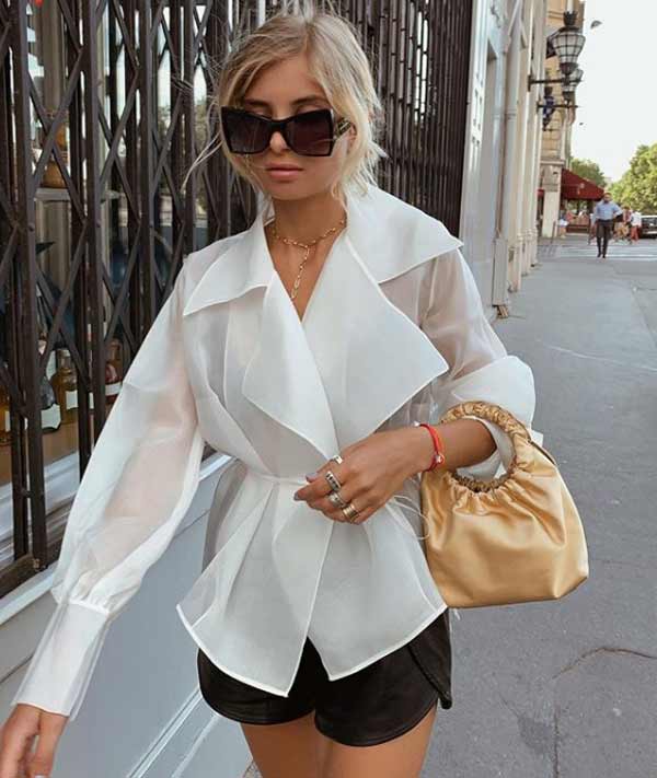 Tendance 2026 - look à la mode avec un short