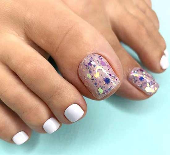 Conception de pédicure avec kamifubuki