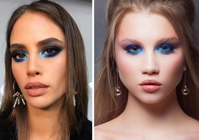 Maquillage bleu à la mode 2026 photo