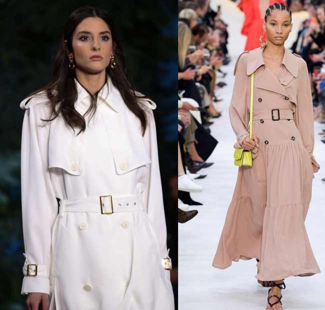 Robe trench à la mode